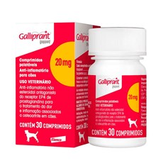 Anti-inflamatório para Cães Galliprant Elanco 20mg: 30 Comprimidos