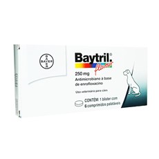 Antibiotico Baytril Flavour Caes 250mg Bayer