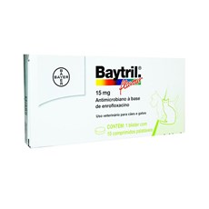 Antibiotico Baytril Flavour Caes e Gatos 15mg Bayer