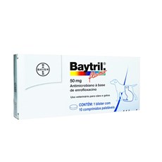 Antibiotico Baytril Flavour Caes e Gatos 50mg Bayer