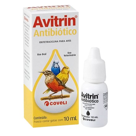 Antibiótico Coveli Avitrin Pássaros - 10mL