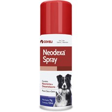 Antibiótico Neodexa Spray Cães e Gatos Coveli – 74g