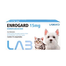 Antimicrobiano Enrogard Cães e Gatos Labgard  - 15mg
