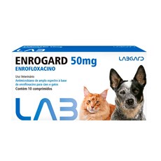 Antimicrobiano Enrogard Cães e Gatos Labgard  - 50mg