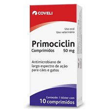 Antimicrobiano Primocilim 50mg Coveli C/10 Comprimidos