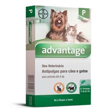 Antipulgas Advantage Caes e Gatos Ate 4Kg Bayer