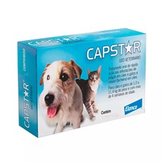 Antipulgas Capstar 11,4mg Cães e Gatos até 11,4kg C/6 Comprimidos