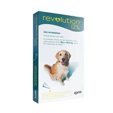 Antipulgas Revolution 12% Cães 20,1 a 40Kg - Zoetis
