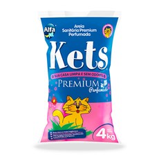 Areia Higiênica Kets Premium Perfumada Gatos – 4kg