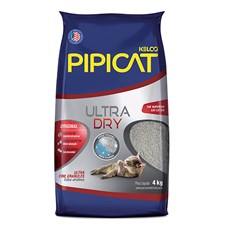 Areia Higiênica Pipicat Ultra Dry - 4Kg