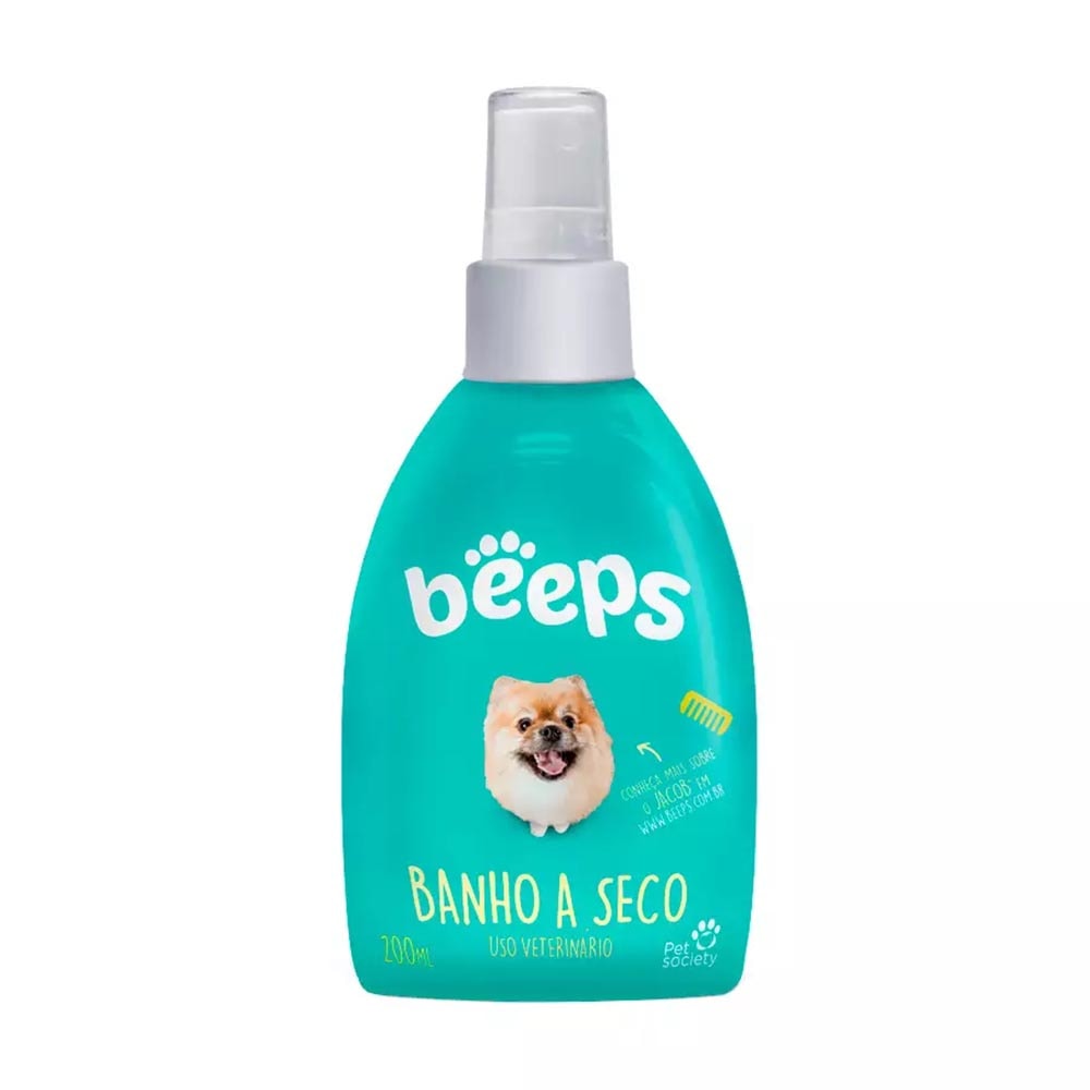 Banho A Seco Beeps Cães e Gatos Pet Society 200ml 