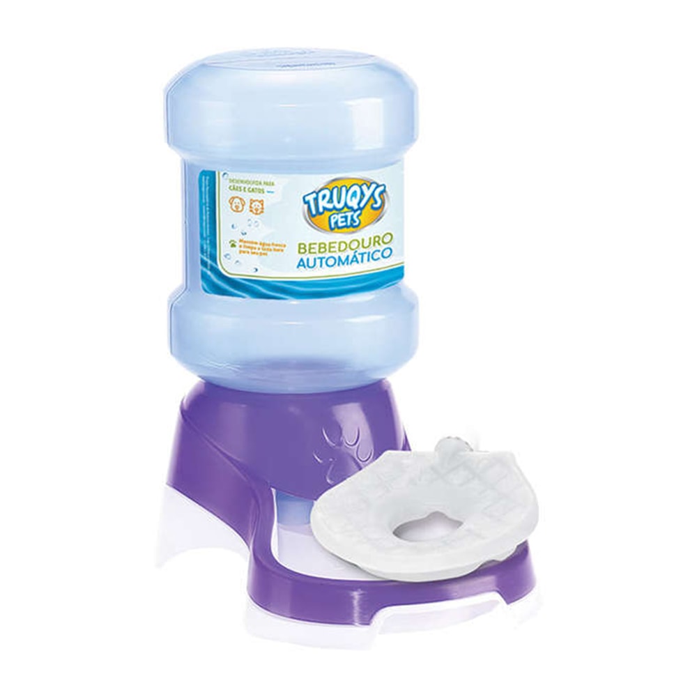 Bebedouro Automatico Ice Para Pets Roxo - Truqys Pets
