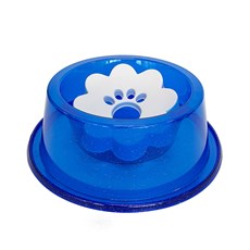 Bebedouro Cães Pet Toys Pelos Longos Azul Glitter - 1000mL