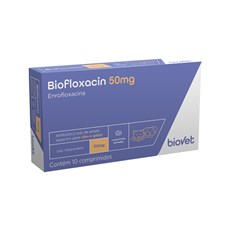 Biofloxacin Antibiótico Para Cães e Gatos Biovet  50mg