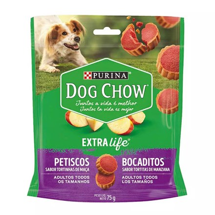 Biscoito Dog Chow Adultos Tortinhas de Maça - 75g