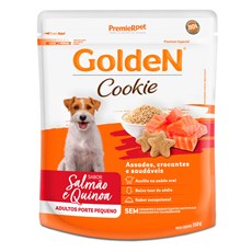 Biscoito Golden Cookie Cães Adultos Pequeno Porte Salmão e Quinoa - 350g