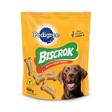 Biscoito Pedigree Biscrok Cães Adultos Raças Grandes – 500g.