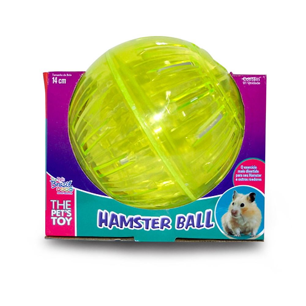 Bola Para Hamster De Exercício Roda Giratória 14cm - The Pets Brasil