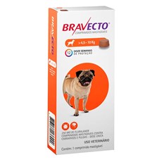 Bravecto 4,5 A 10kg: Comprimido Antipulgas E Carrapatos + Vermífugo  Endal Plus 4 Comprimidos