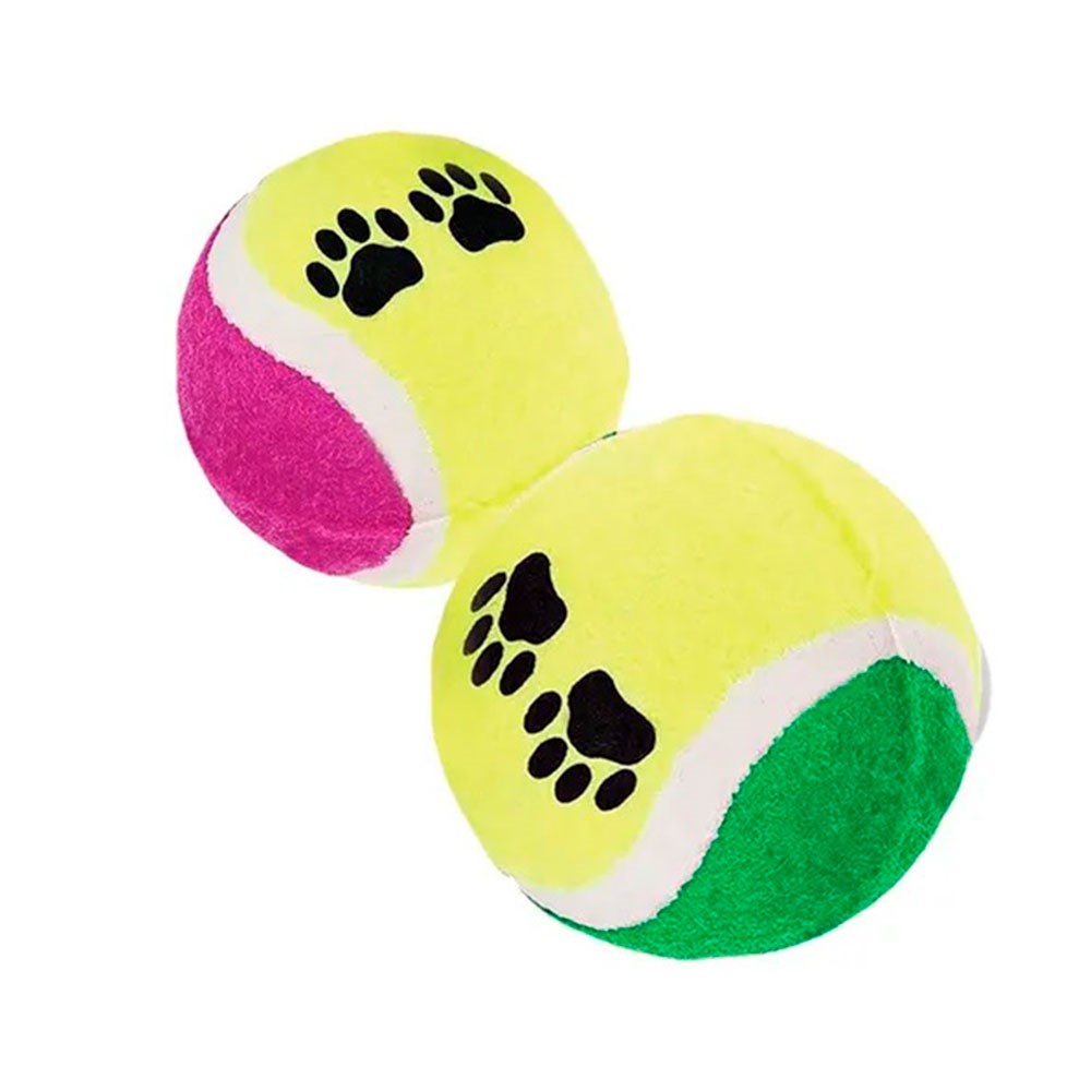 Brinquedo Bola De Tênis Blister C/2 Unidades The Pets Brasil