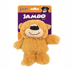 Brinquedo Cães Jambo Mordedor Pelúcia Happy Bear Pequeno Bege