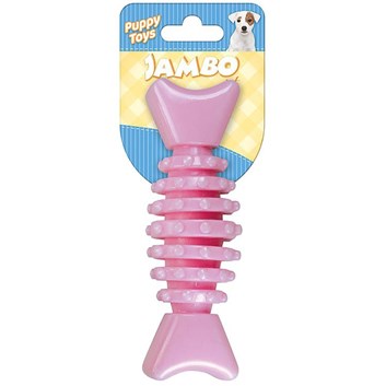 Brinquedo Cães Jambo Ossinho Baby Dent Rosa