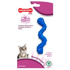 Brinquedo Gatos Minhoca Azul Odontopet Cat
