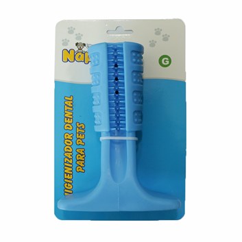 Brinquedo Mordedor Escova Dental Azul Napi Tam:G