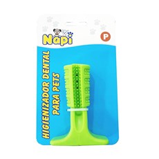 Brinquedo Mordedor Escova Dental Verde Napi Tam: P