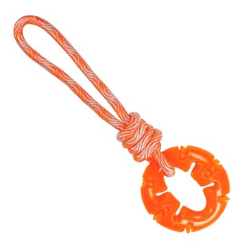 Brinquedo Mordedor Jambo Treat Ring Rope Laranja