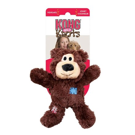 Brinquedo Pelúcia Cães Kong Wild Knot Bear Marrom Small/Medium
