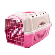Caixa De Transporte Para Cães E Gatos Durapets Falcon N.1 Rosa