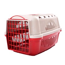 Caixa De Transporte Para Cães E Gatos Durapets Falcon N.1 Vermelha