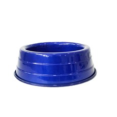 Comedouro Cães Dog Head Alumínio Leve Colorido Azul Médio - 1800mL