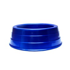 Comedouro Cães Dog Head Alumínio Pesado Colorido Azul Médio - 1800mL