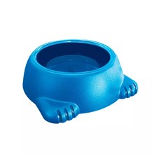 Comedouro Gatos Furacão Pet Plástico Super Glamour Azul -  1000mL