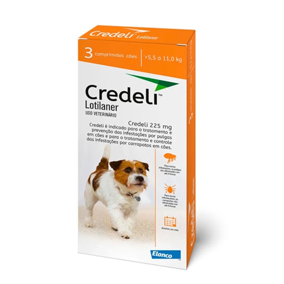 Credeli 5 5 A 11kg O Novo Antipulgas E Carrapatos Da Elanco