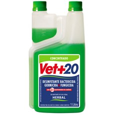 Desinfetante Bactericida Concentrado Vet+20 Herbal - 1 Litro