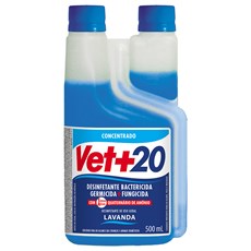 Desinfetante Bactericida Concentrado Vet+20 Lavanda - 500mL