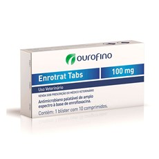 Enrotrat Tabs Ourofino 100Mg C/ 10 Comprimidos