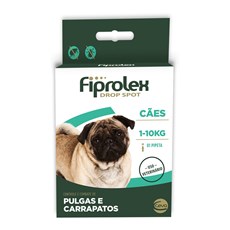 Fiprolex Drop Spot Antipulgas E Carrapatos Cães 1 a 10Kg