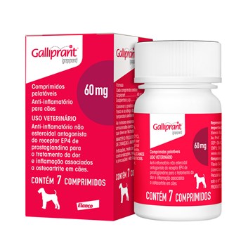 Galliprant Anti-inflamatório 60mg Elanco C/7 Comprimidos