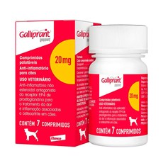 Galliprant Anti-inflamatório para Cães Elanco 20mg: 7 Comprimidos