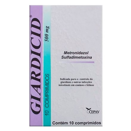 Giardicid 500mg C/ 10 Comprimidos