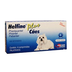 Helfine Plus Cães Agener União C/4 Comprimidos