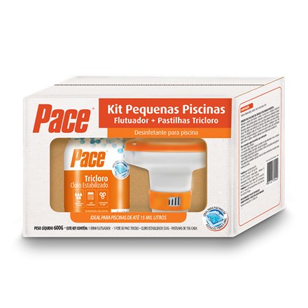 Kit Cloro Pace Pequenas Piscinas - 500g