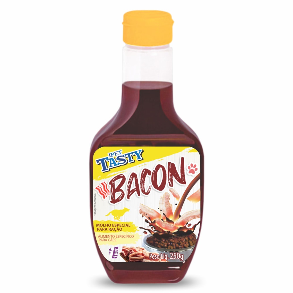 Molho Para Ração Ipet Tasty Dog Bacon - 250g