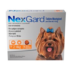 Nexgard Antipulgas E Carrapatos Cães De 2 A 4kg