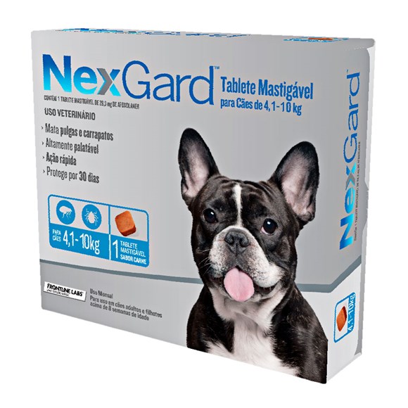 Nexgard Antipulgas E Carrapatos Caes De 4 1 A 10kg Tudo De Bicho Pet Shop