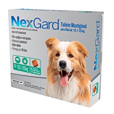 Nexgard Antipulgas e Carrapatos para Cães de 10 a 25kg: 1 comprimido